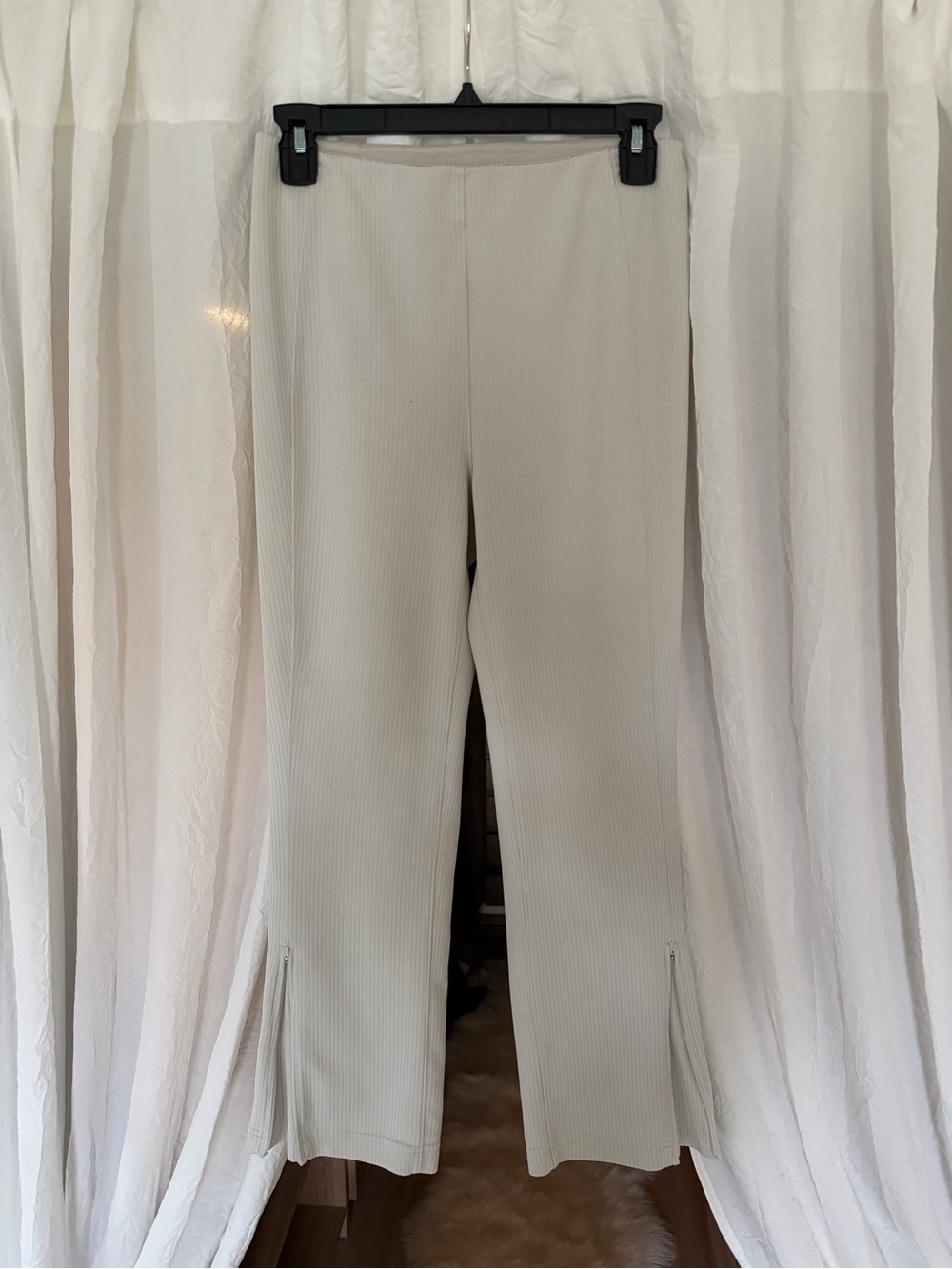 lululemon athletica Ribbed Wide-Leg Pants in Light Cream